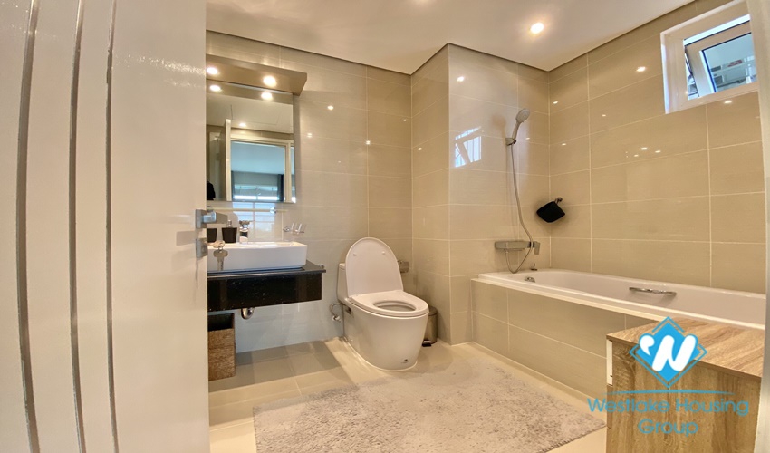 Scandinavian style golf course view 2 bedrooms apartment for rent in Ciputra, Hanoi